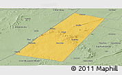 Savanna Style Panoramic Map of Beled Xaawo (Bula-hawa)