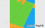 Political Simple Map of Beled Xaawo (Bula-hawa)
