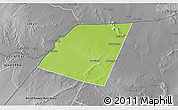 Physical 3D Map of Dolow, desaturated