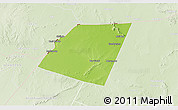 Physical 3D Map of Dolow, lighten