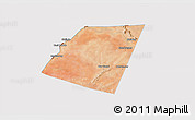Satellite 3D Map of Dolow, cropped outside