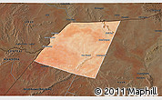Satellite 3D Map of Dolow, darken