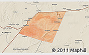 Satellite 3D Map of Dolow, shaded relief outside