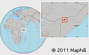 Gray Location Map of Dolow