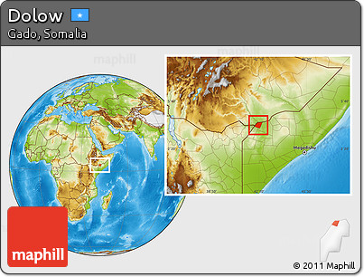 Physical Location Map of Dolow