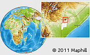 Physical Location Map of Dolow, highlighted parent region