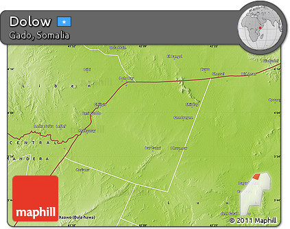 Physical Map of Dolow