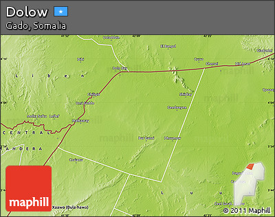 Physical Map of Dolow