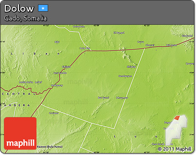 Physical Map of Dolow