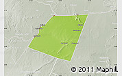 Physical Map of Dolow, lighten, semi-desaturated