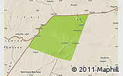 Physical Map of Dolow, shaded relief outside