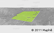 Physical Panoramic Map of Dolow, desaturated