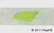 Physical Panoramic Map of Dolow, lighten, semi-desaturated