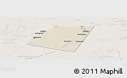 Shaded Relief Panoramic Map of Dolow, lighten