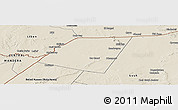 Shaded Relief Panoramic Map of Dolow