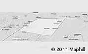 Silver Style Panoramic Map of Dolow