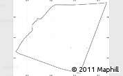 Blank Simple Map of Dolow, cropped outside, no labels