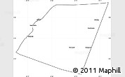 Blank Simple Map of Dolow, cropped outside