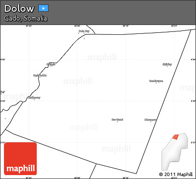 Blank Simple Map of Dolow