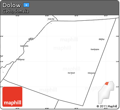 Blank Simple Map of Dolow
