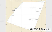Classic Style Simple Map of Dolow, single color outside