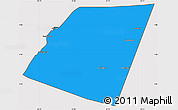 Political Simple Map of Dolow, cropped outside