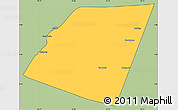 Savanna Style Simple Map of Dolow, cropped outside