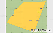 Savanna Style Simple Map of Dolow, single color outside