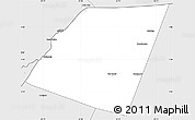 Silver Style Simple Map of Dolow