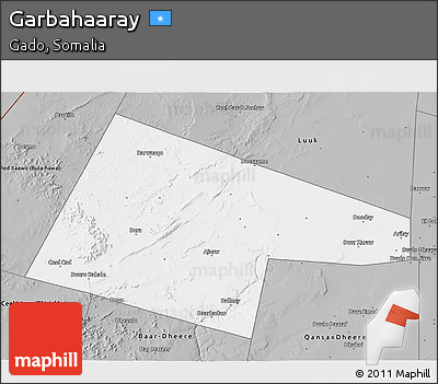 Gray 3D Map of Garbahaaray