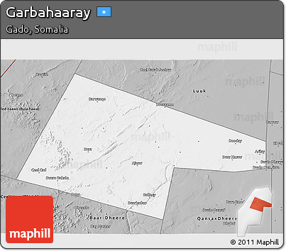 Gray 3D Map of Garbahaaray