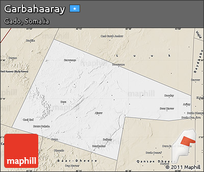 Classic Style Map of Garbahaaray