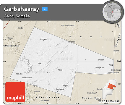 Classic Style Map of Garbahaaray