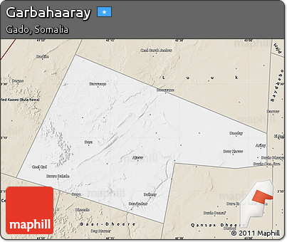 Classic Style Map of Garbahaaray