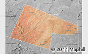 Satellite Map of Garbahaaray, desaturated