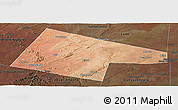 Satellite Panoramic Map of Garbahaaray, darken