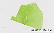 Physical 3D Map of Luuk, cropped outside
