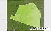 Physical 3D Map of Luuk, darken