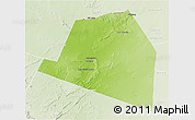 Physical 3D Map of Luuk, lighten