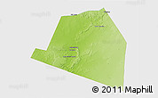 Physical 3D Map of Luuk, single color outside