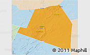 Political 3D Map of Luuk, lighten