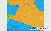 Political 3D Map of Luuk