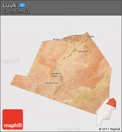 Satellite 3D Map of Luuk, cropped outside