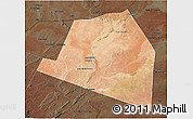 Satellite 3D Map of Luuk, darken