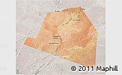 Satellite 3D Map of Luuk, lighten, semi-desaturated