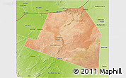 Satellite 3D Map of Luuk, physical outside