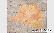 Satellite 3D Map of Luuk, semi-desaturated