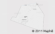 Silver Style 3D Map of Luuk, single color outside
