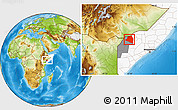 Physical Location Map of Luuk, highlighted country, highlighted parent region