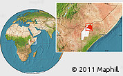 Satellite Location Map of Luuk, highlighted parent region